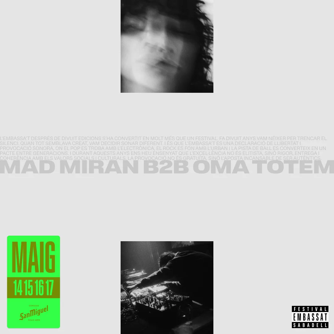 Imatge artista Mad Miran b2b Oma Totem
