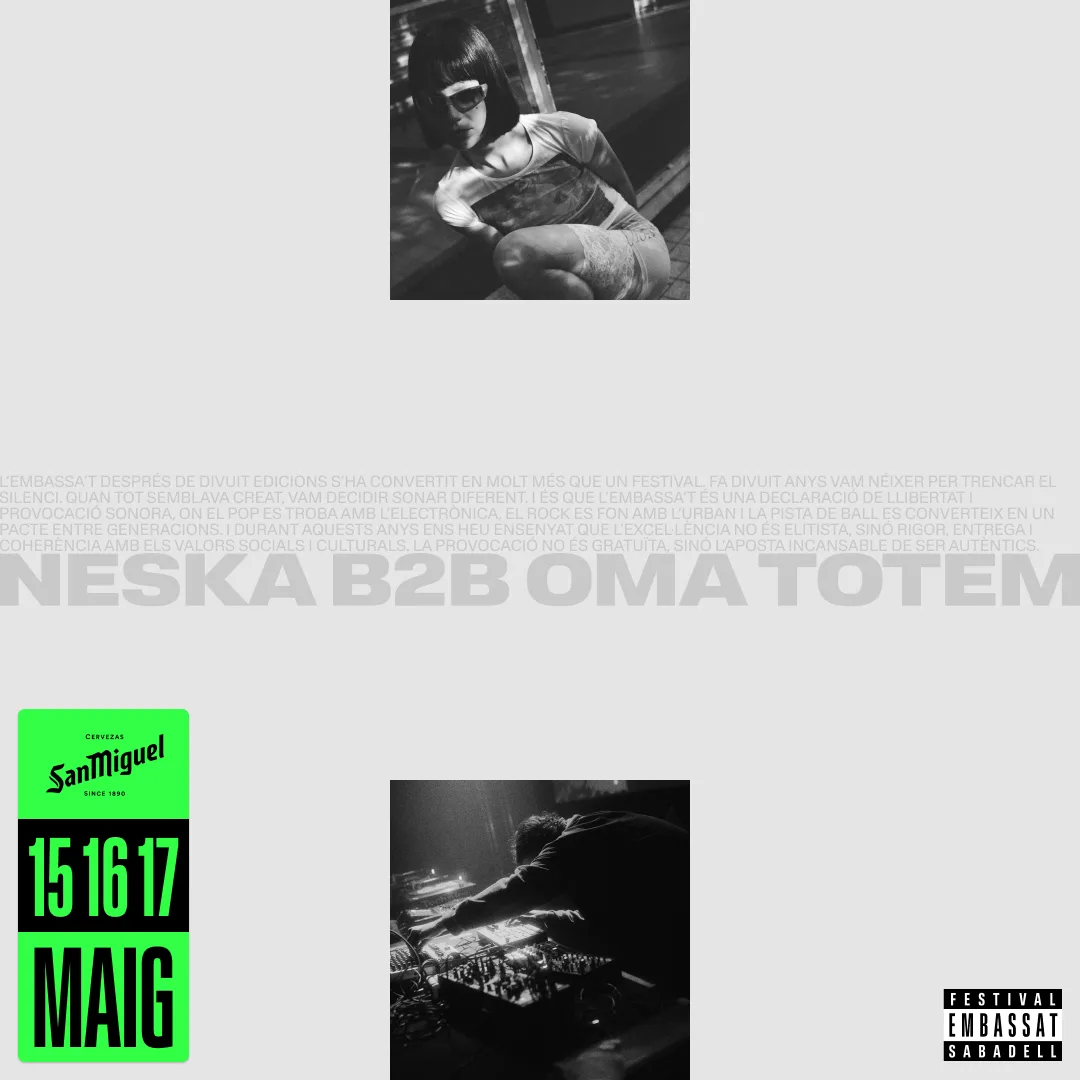 Imatge artista Neska b2b Oma Totem