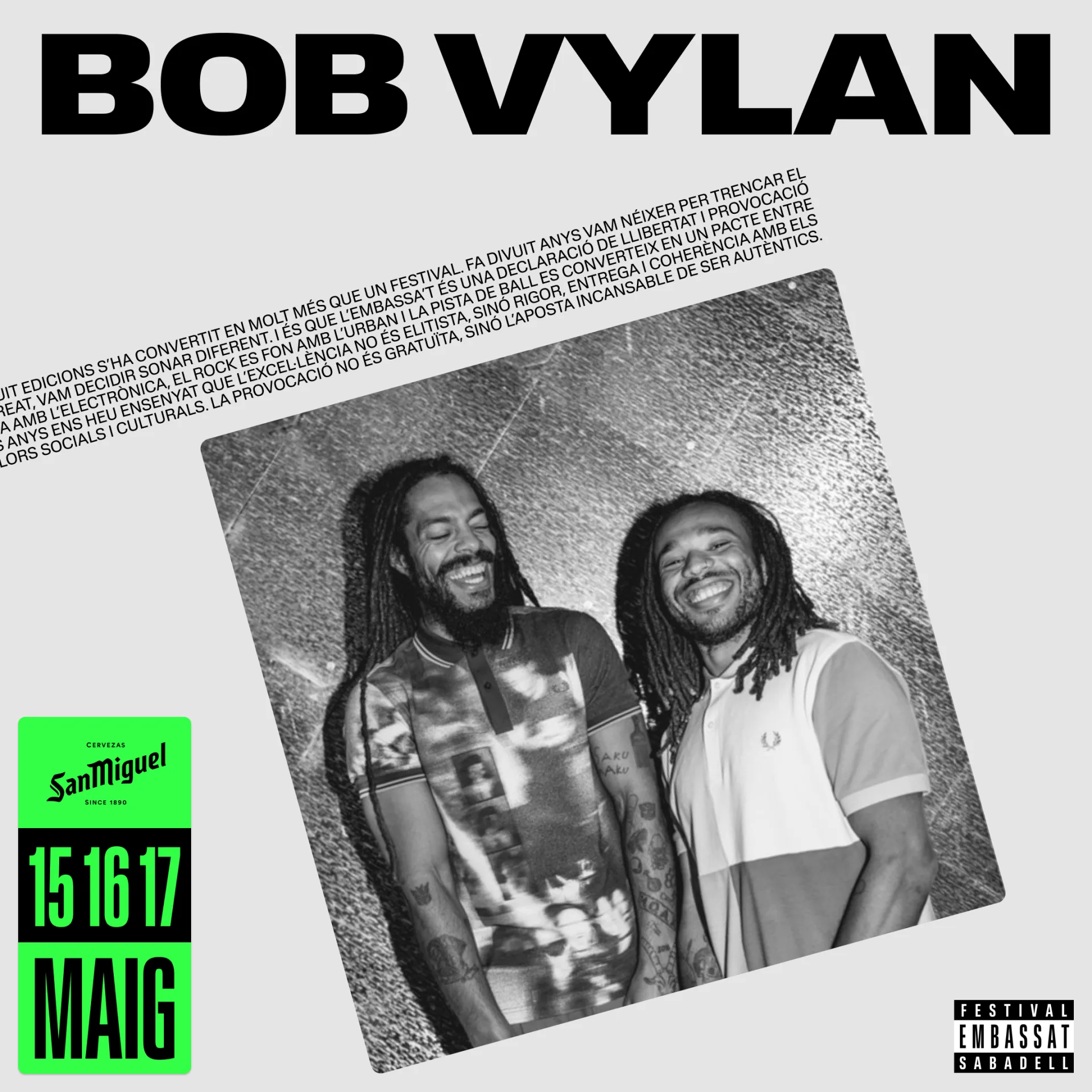 Imatge artista Bob Vylan