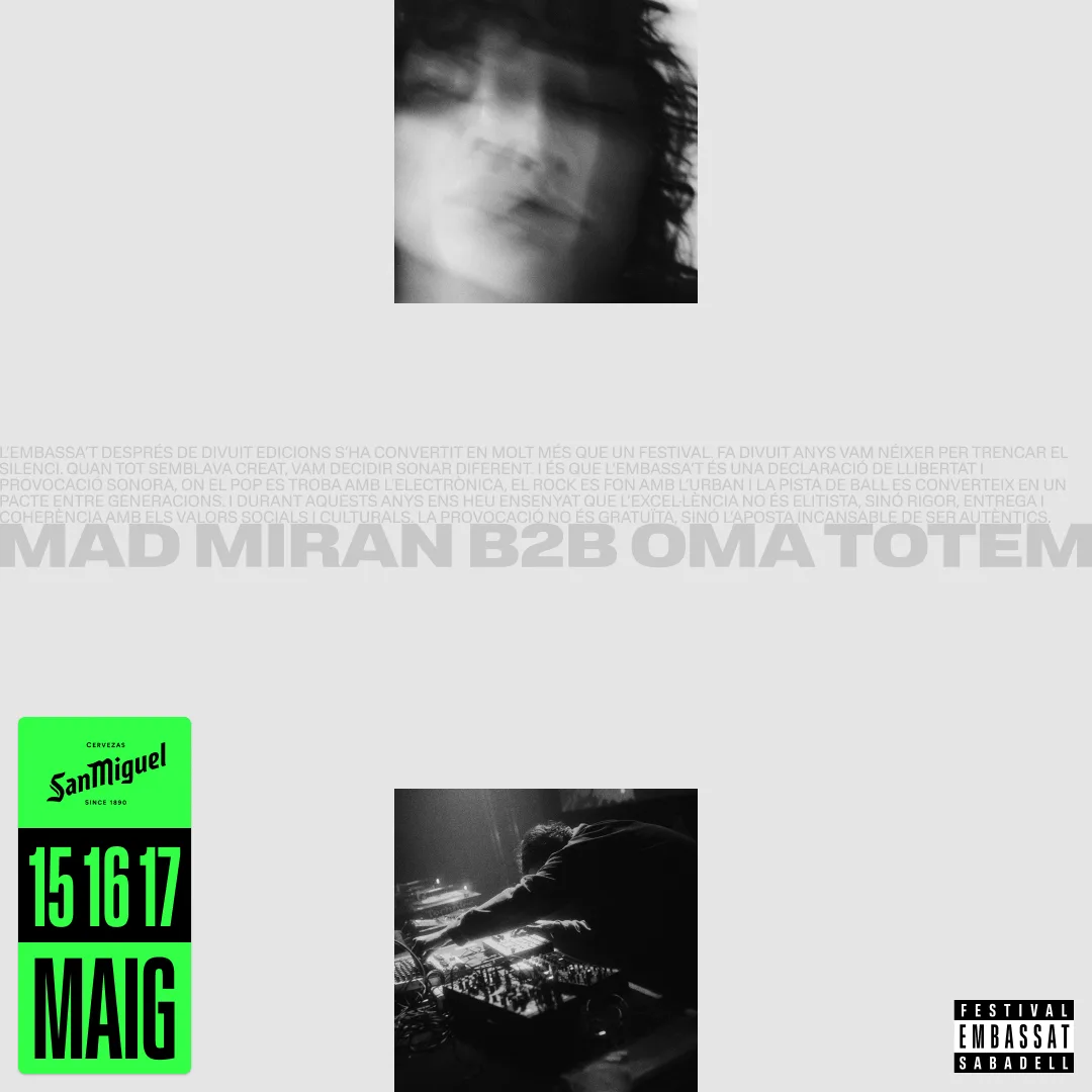 Imatge artista Mad Miran b2b Oma Totem