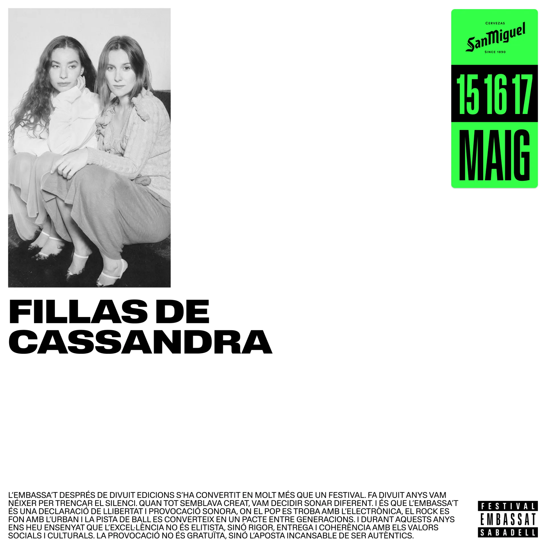 Imatge artista Fillas de Cassandra